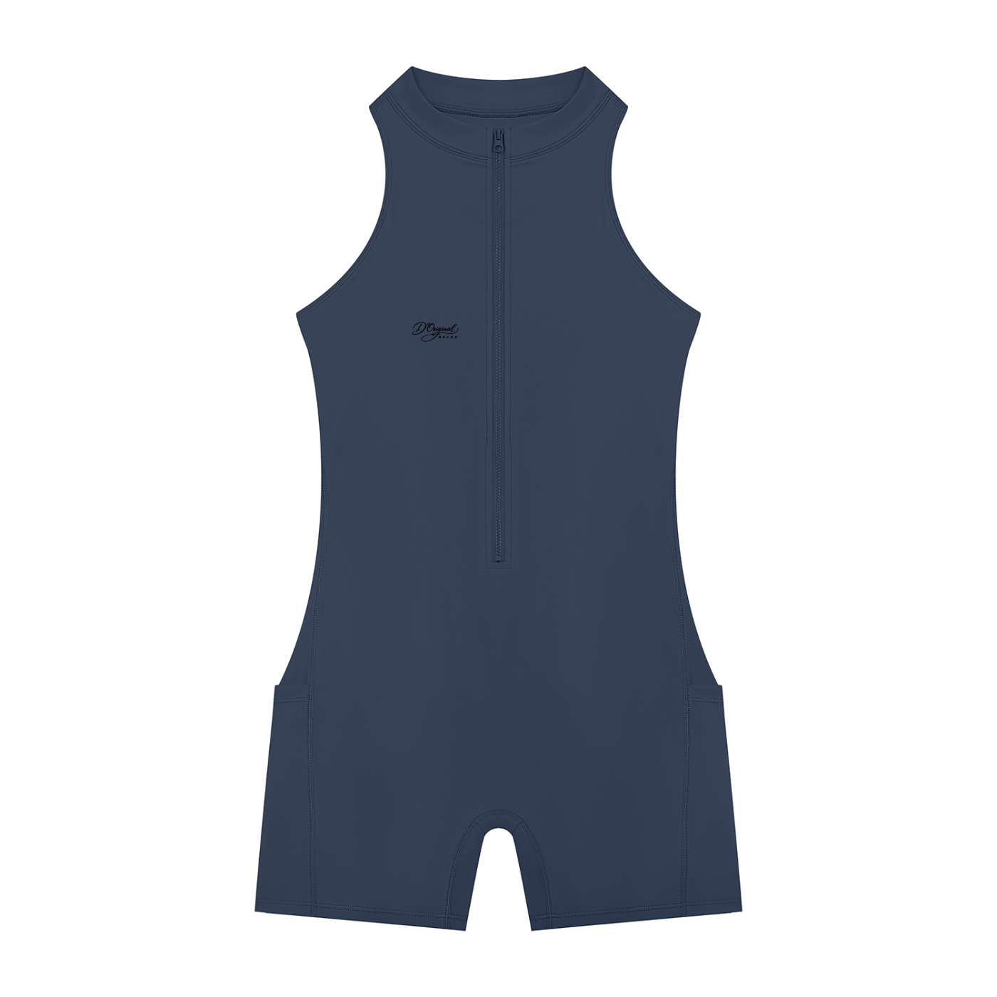 D’original Quarter-Zip Yoga Romper