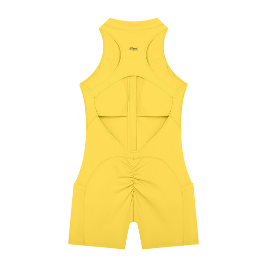 D’original Quarter-Zip Yoga Romper
