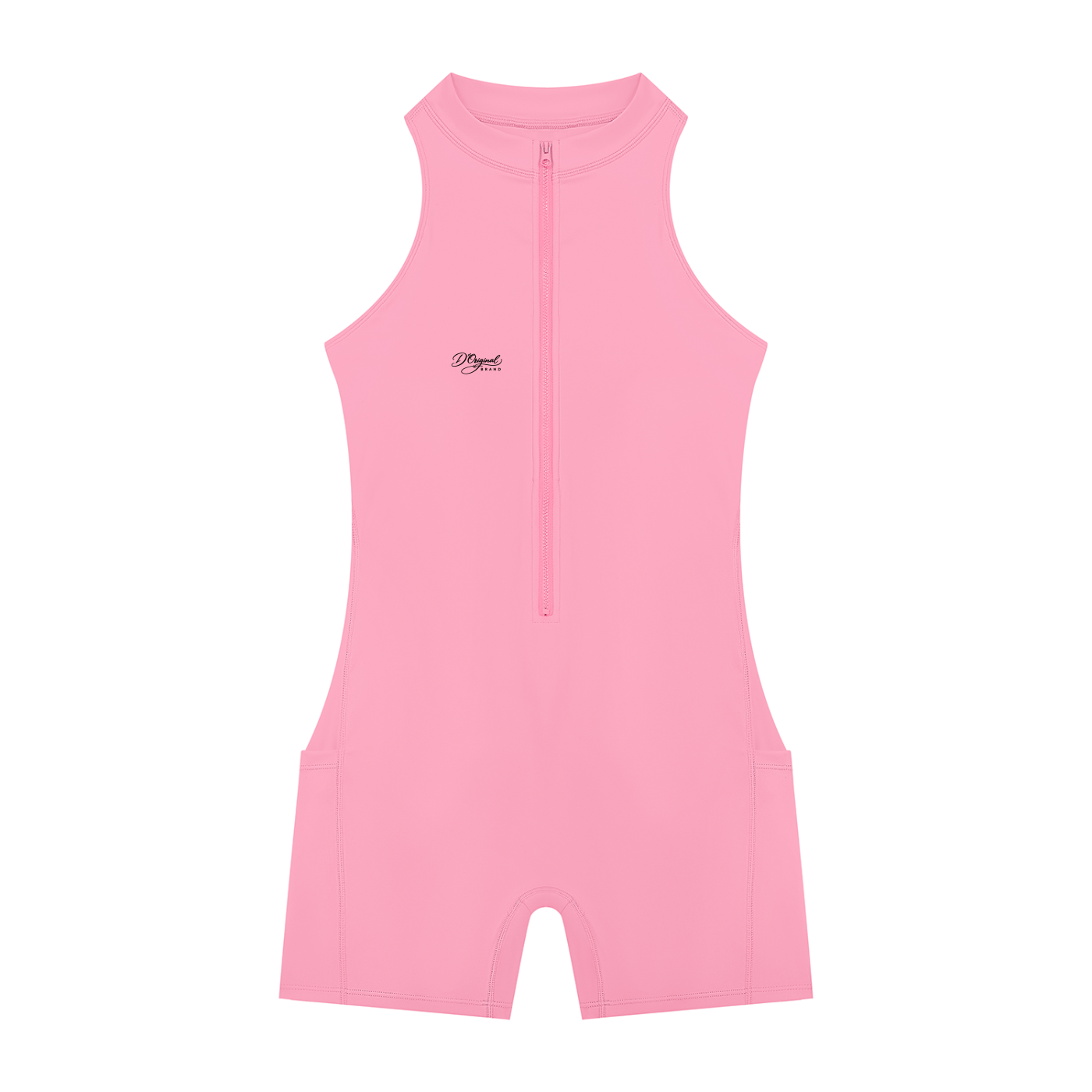 D’original Quarter-Zip Yoga Romper