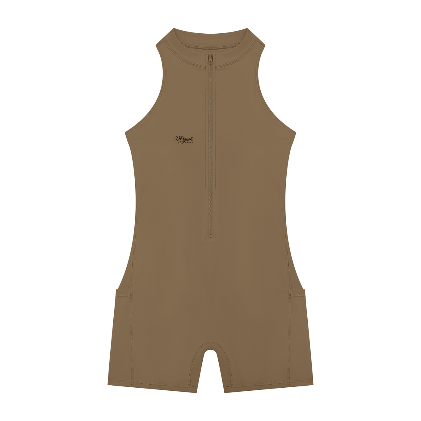 D’original Quarter-Zip Yoga Romper