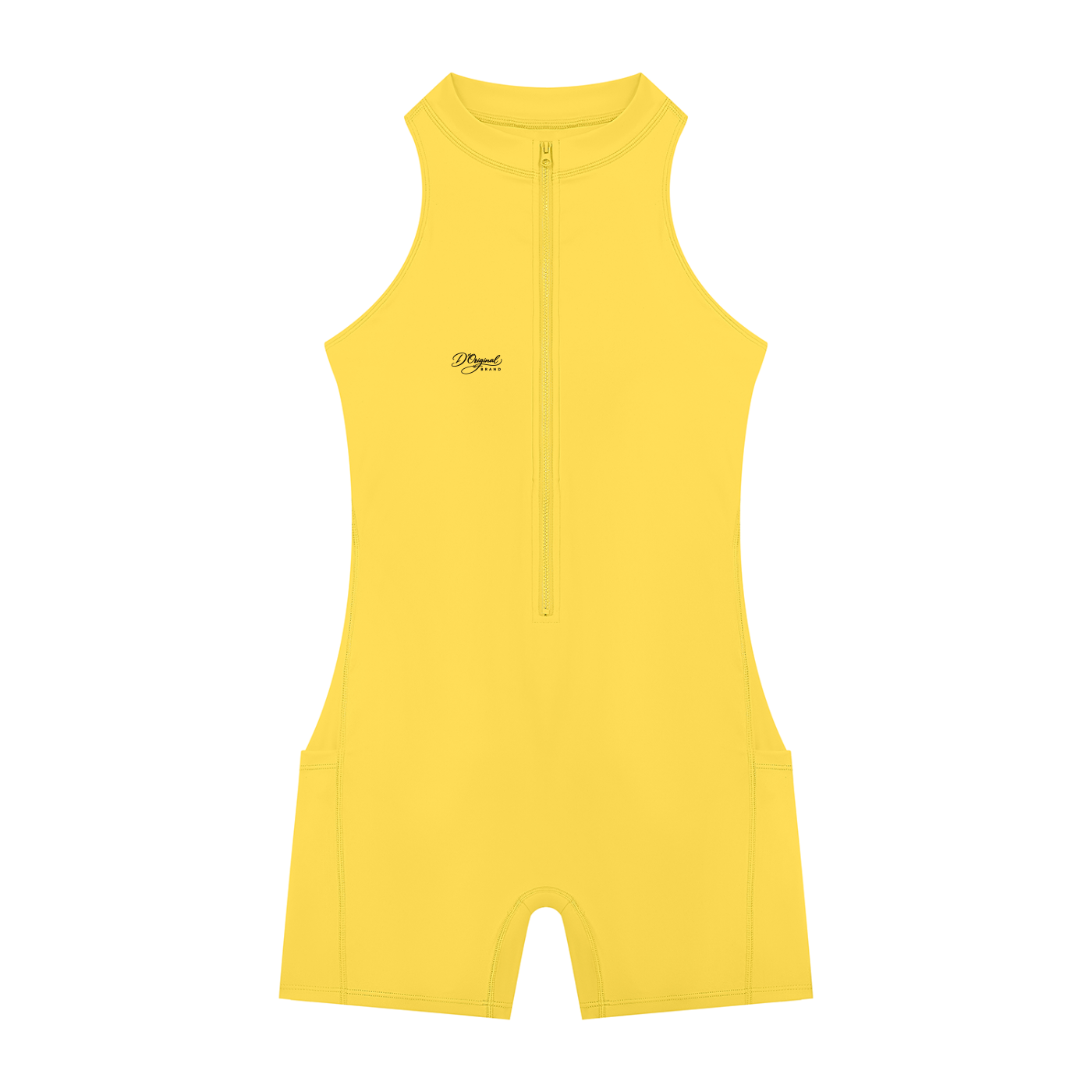 D’original Quarter-Zip Yoga Romper
