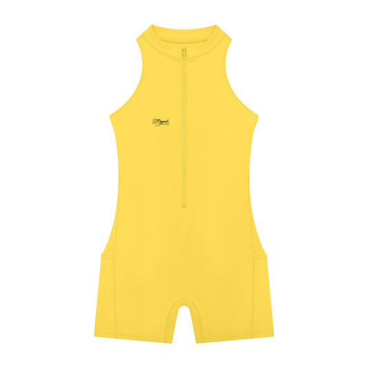 D’original Quarter-Zip Yoga Romper